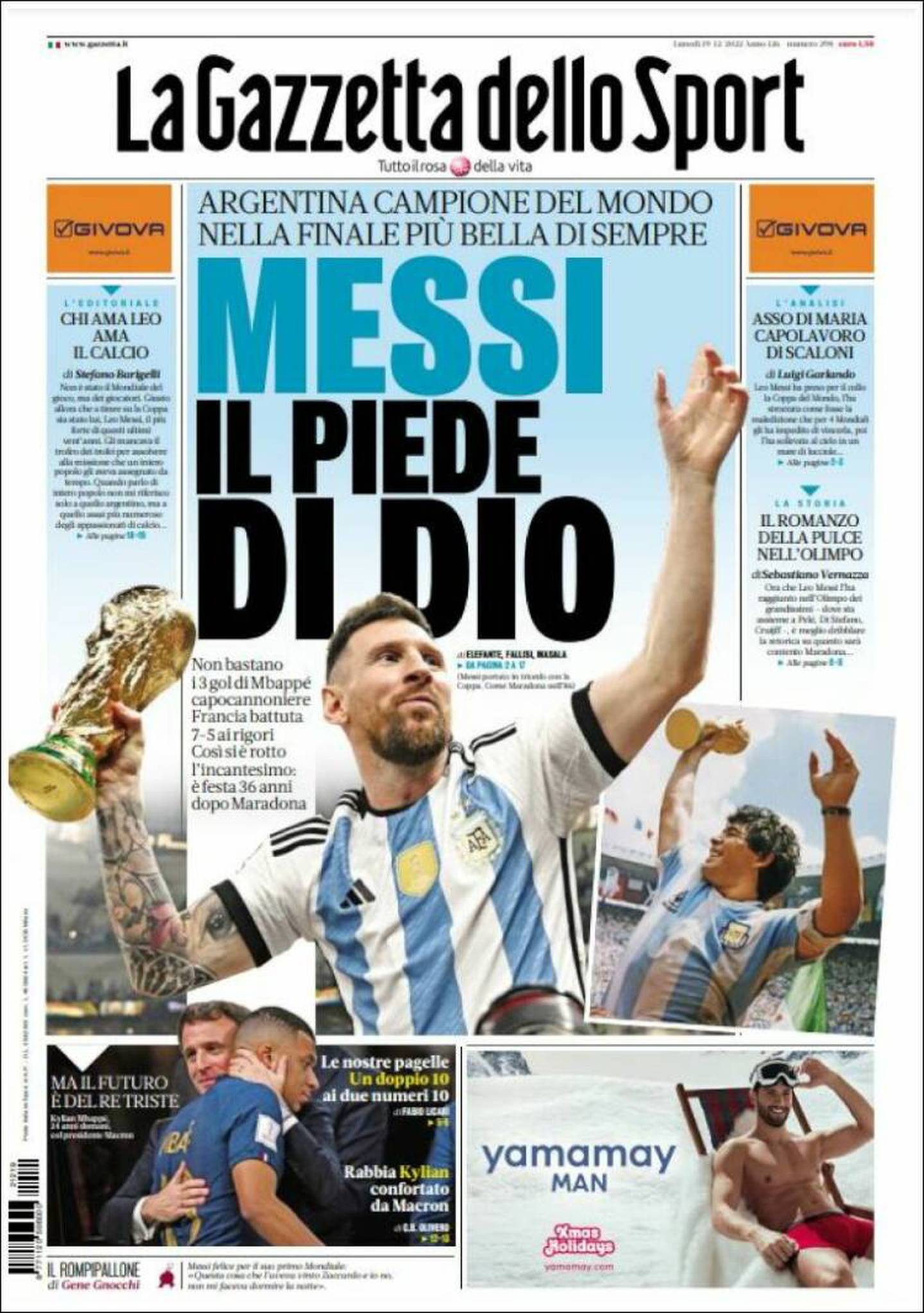Reacciones prensa Argentina campeón