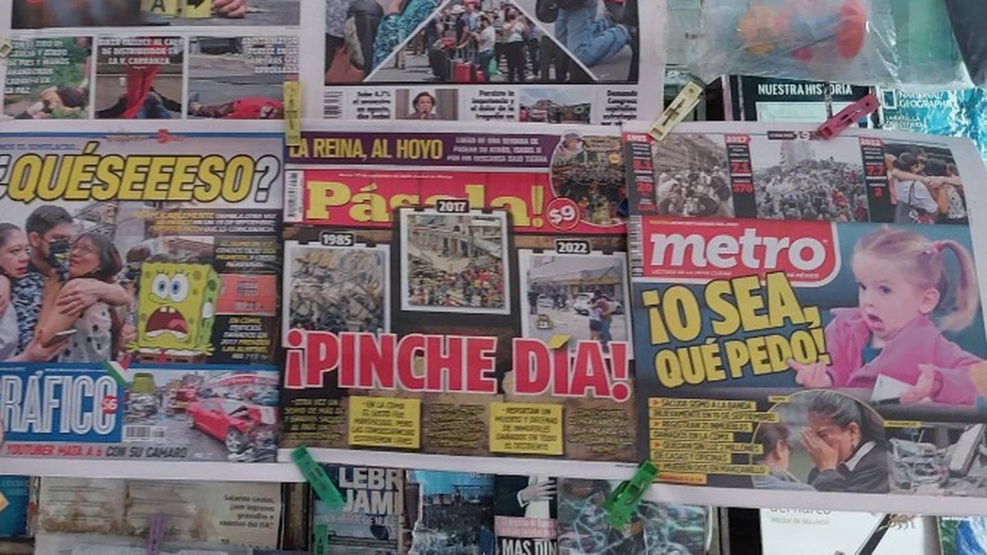 Sismo 19 de septiembre: portadas de diarios en México reaccionan con humor  y memes
