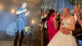 Sueño cumplido: Carlos Rivera sorprende a novios en su boda