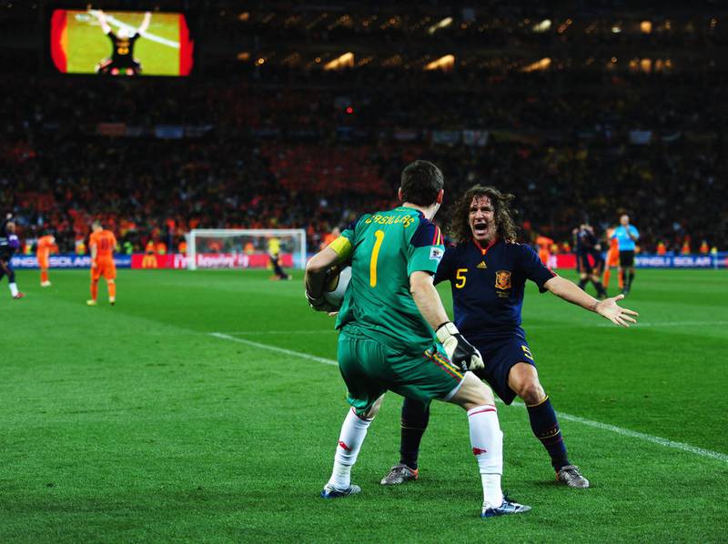 Casillas y Puyol fueron campeones del Mundo en Sudáfrica 2010