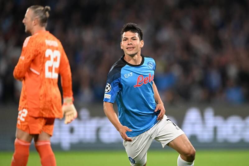 Hirving Lozano marcó uno de los goles del triunfo del Napoli