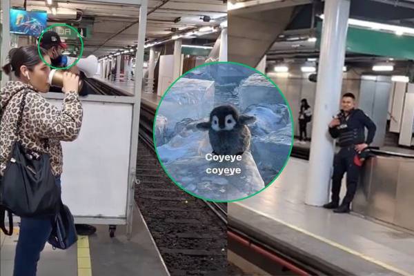 “Coyeye, coyeye”: así motiva policía a usuarios del Metro para que no lleguen tarde