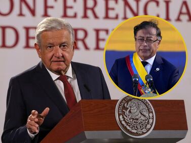 Celebra AMLO investidura de Petro en Colombia y lo invita a visitar México