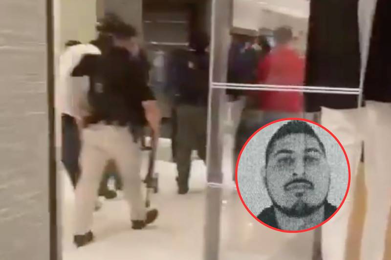 Filtran video de la detención de ‘La Kena’, líder del Cártel del Golfo, dentro de un centro comercial