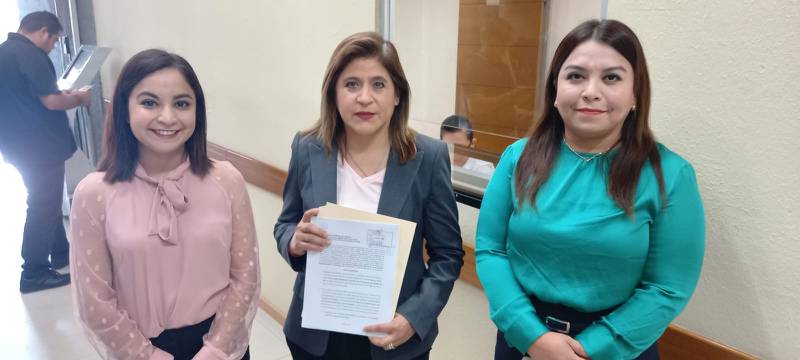 Iraís Reyes, Sandra Pámanes y Brenda Sánchez, de la bancada emecista, presentaron la solicitud en Congreso.