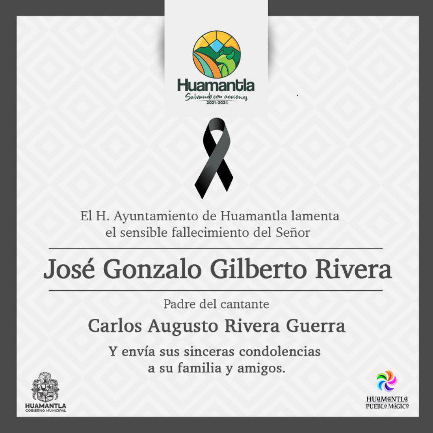 Carlos Rivera: muerte de José Gonzalo Gilberto Rivera, padre del cantante