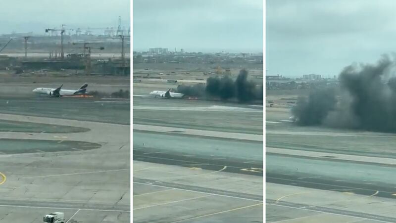 Avión aterriza de emergencia en aeropuerto de Lima, Perú
