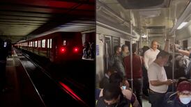 Caos en la L9 del Metro: apagón deja atorados y a oscuras a usuarios por varios minutos