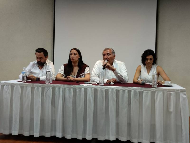 Adán Augusto dice que Morena es una opción de cambio para Querétaro. (Cortesía)
