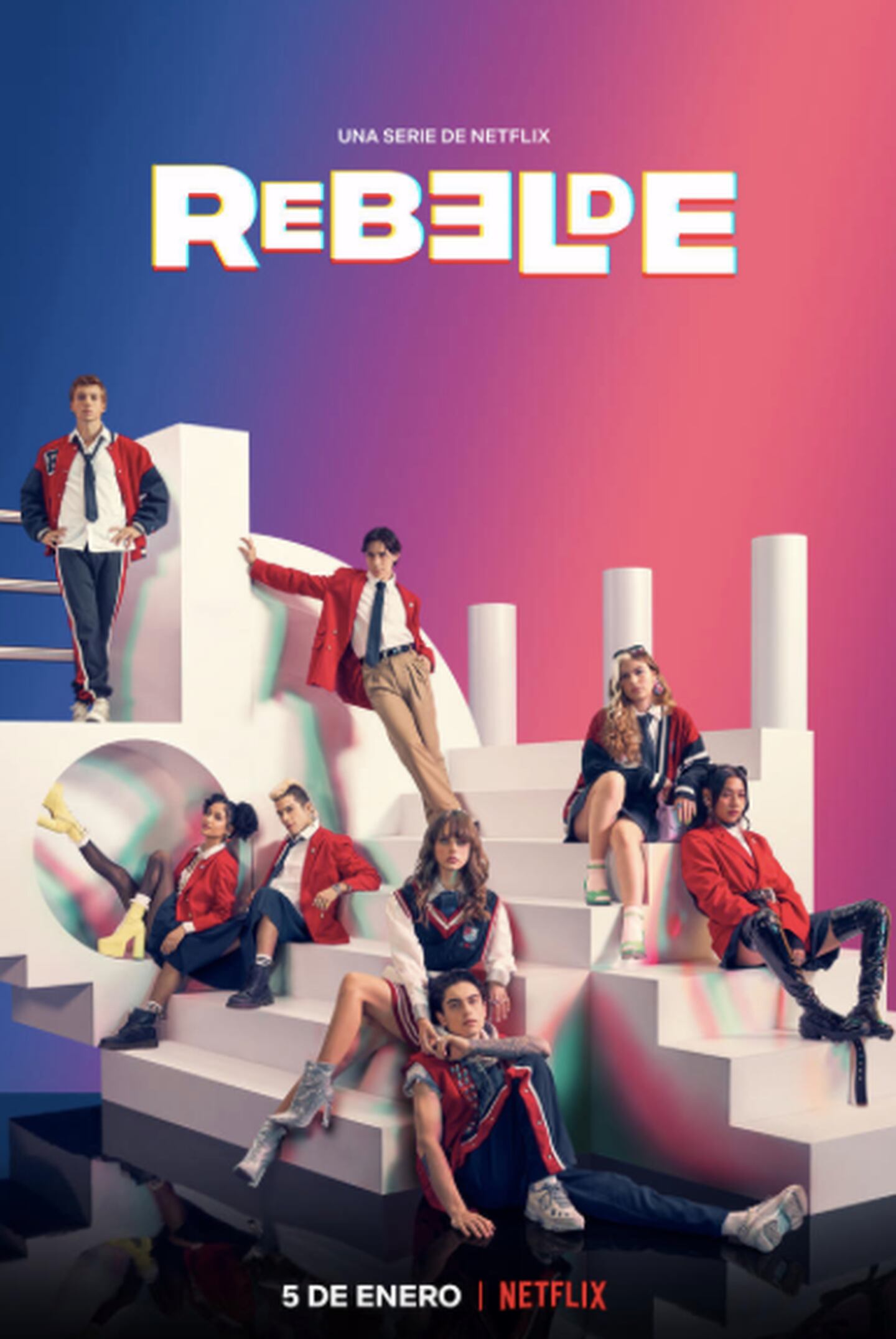 Rebelde, arte principal Netflix