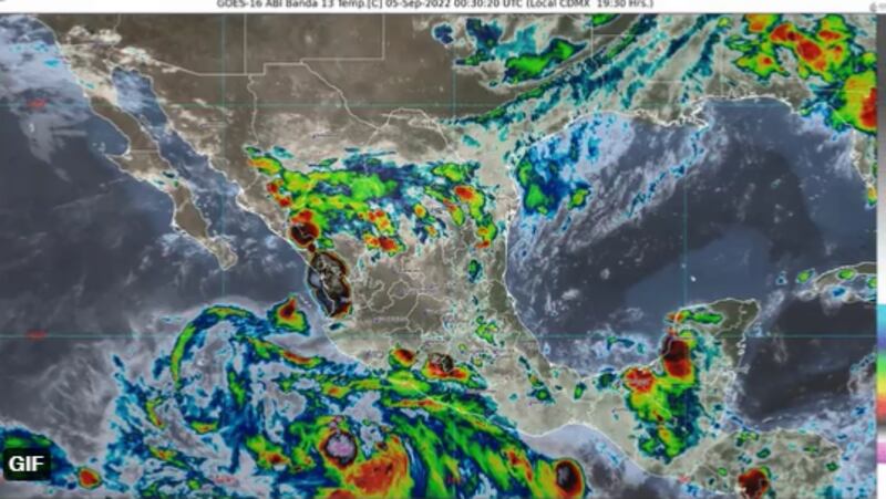 Conagua pronostico clima por ciclón Kay.