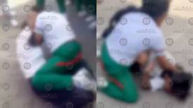 Captan en video a alumnas de secundaria agarrándose a golpes en Tlaxcala