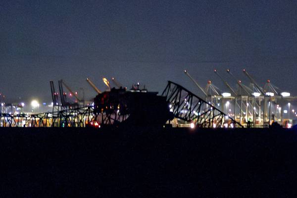 Video muestra el choque de un barco y la caída del puente Francis Scott Key en Baltimore