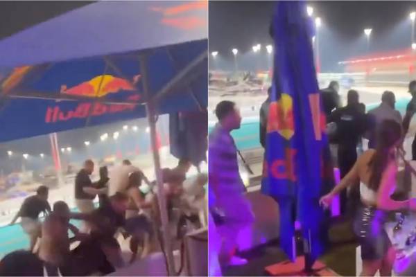 VIDEO: Aficionados de la F1 protagonizan pelea en el GP de Abu Dabi