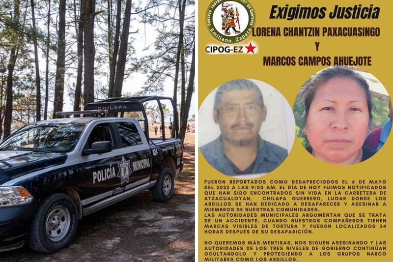Hallan sin vida a activistas indígenas de Guerrero desaparecidos el viernes