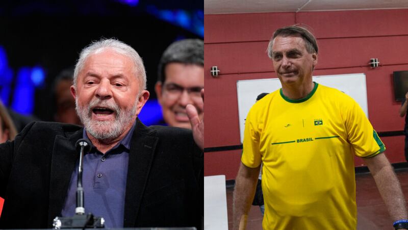 Lula da Silva y Jair Bolsonaro.