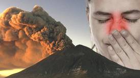 Congestión nasal, uno de los síntomas que ocasiona la caída de ceniza volcánica  