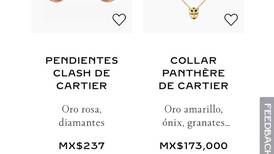 Cartier cumplirá con espectacular oferta en aretes de oro, asegura comprador