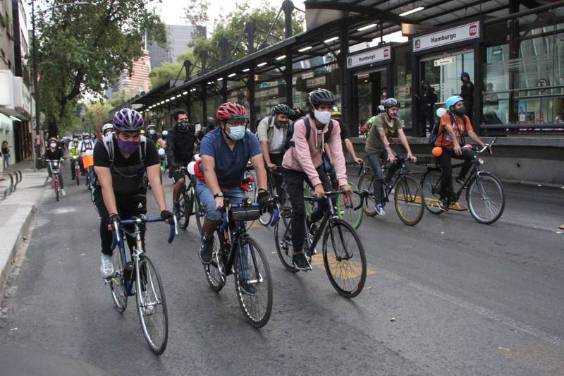 Protesta ciclistas.