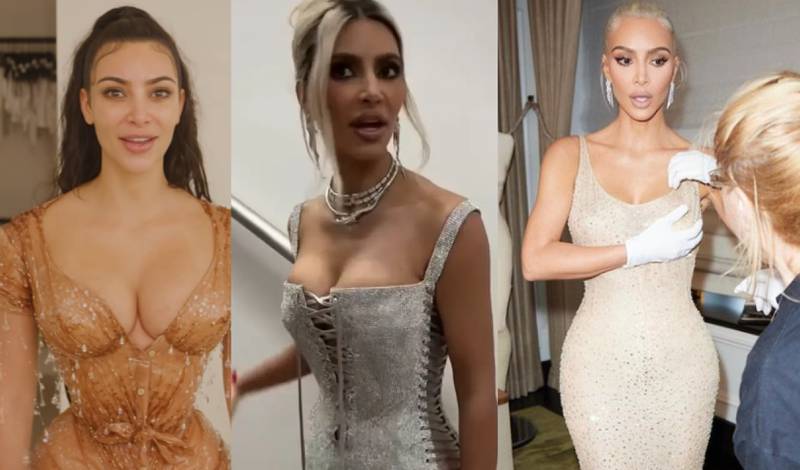Kim Kardashian ha sorprendido con los vestidos más extravagantes