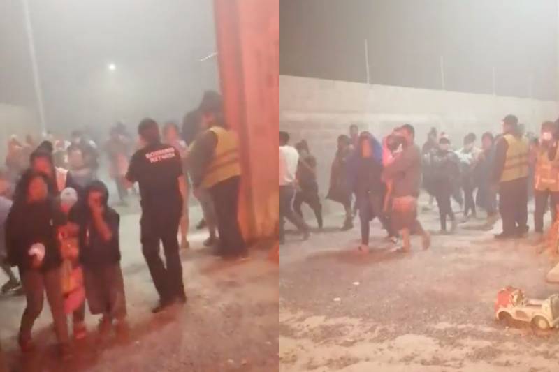 Migrantes intoxicados tras incendio de basurero.