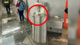 Bebederos de agua del Metro son de adorno, pues no tienen agua potable