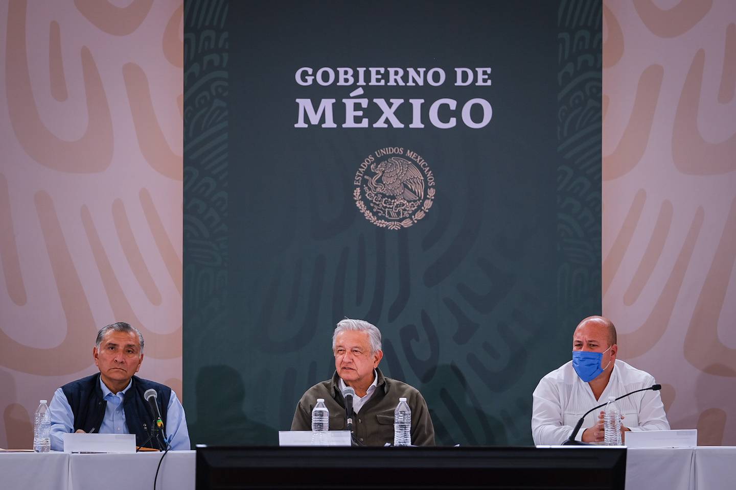 El presidente de México, Andrés Manuel López Obrador, acudió acompañado de todo su gabinete.