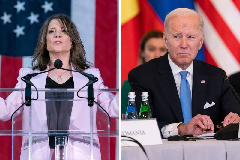 Primera rival para Biden; Marianne Williamson lanza candidatura a la nominación demócrata