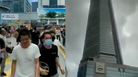 Evacúan rascacielos en China luego de que se tambaleara sin razón