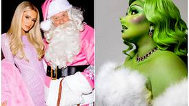 Desde El Grinch hasta Santa Claus rosa: así las  postales navideñas de los famosos