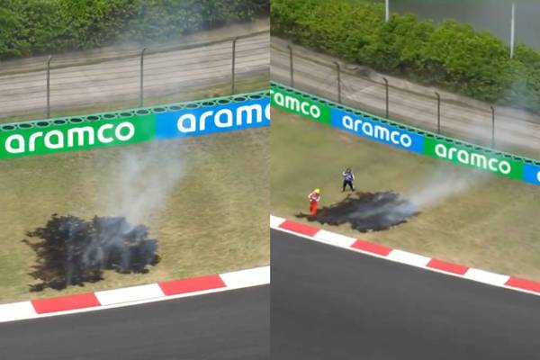Incendio en pista del GP de China provoca suspensión de práctica libre