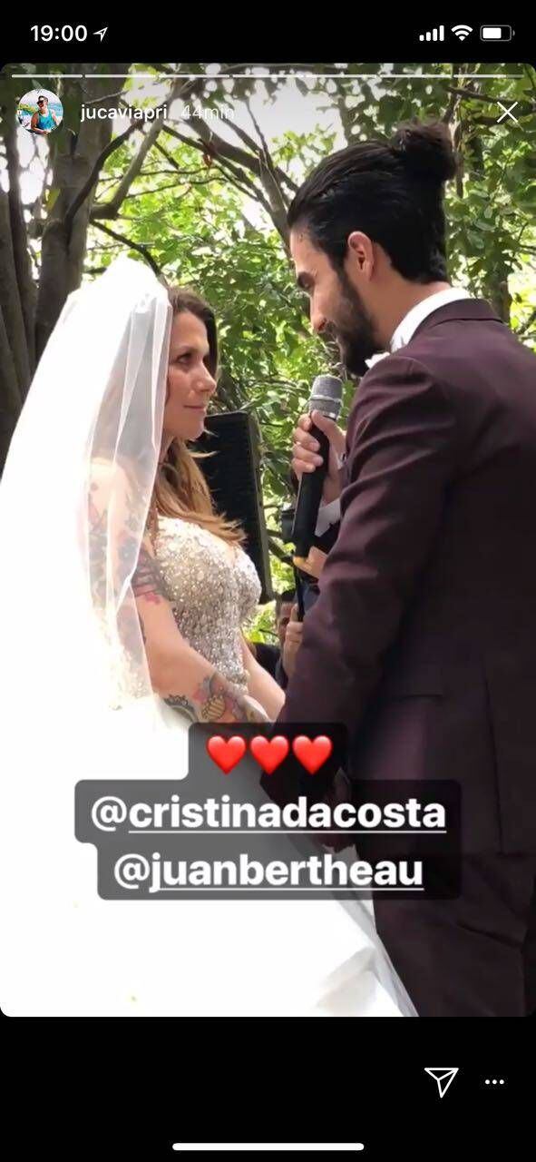 Así fue la boda de los 'influencers' Juan Bertheau y Cristina Dacosta