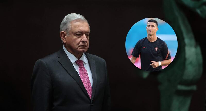 AMLO y Cristiano Ronaldo | Getty Images