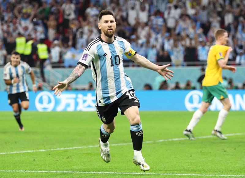 Lionel Messi consiguió su tercer tanto en la Copa