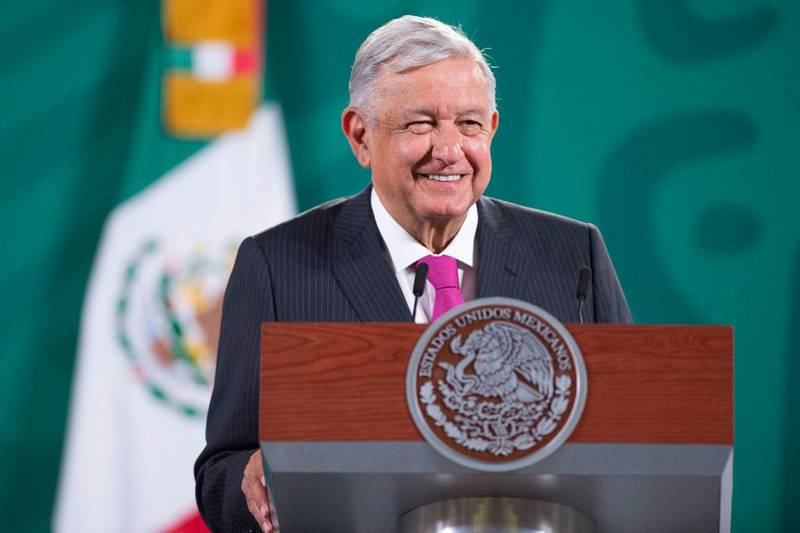 Andrés Manuel López Obrador, durante la conferencia matutina