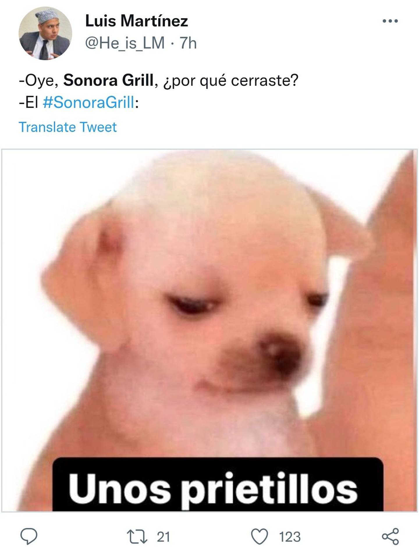 Memes Sonora Grill.