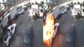 Empleado sufre accidente y se incendia al surtir gas en calles del Edomex
