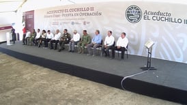 “El presidente le echó ganas”, dice Samuel García al inaugurar El Cuchillo II
