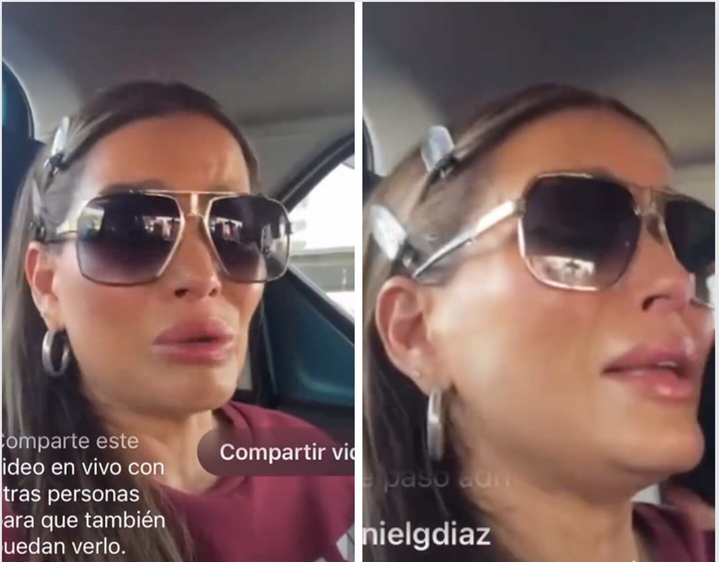 Adriana Fonseca graba un vivo y llorando denuncia a chofer de uber