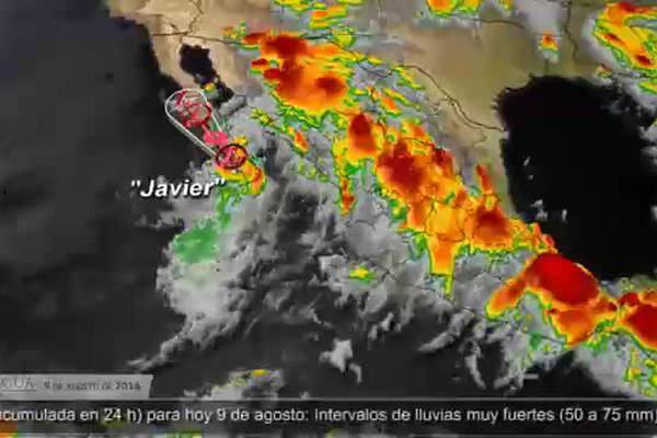 Pronóstico del Tiempo: "Javier" es depresión tropical pero se mantiene alerta en siete estados