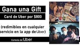 Gana una Gift Card de Uber