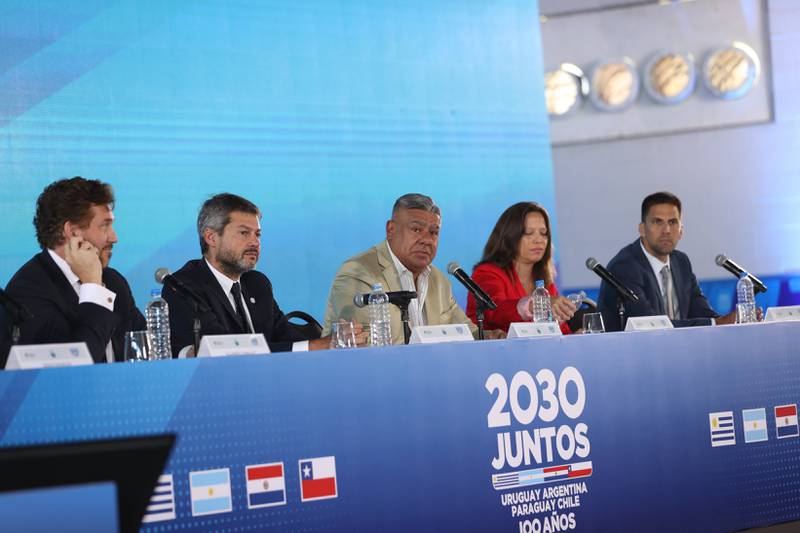 Presentación oficial de la candidatura de Conmebol para el Mundial 2030.