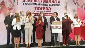 Firman gobernadores electos de Morena compromiso con 4T