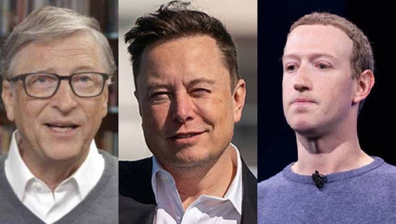 Elon Musk, Bill Gates y Mark Zuckerberg