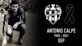 Muere Antonio Calpe, ex futbolista del Levante y Real Madrid