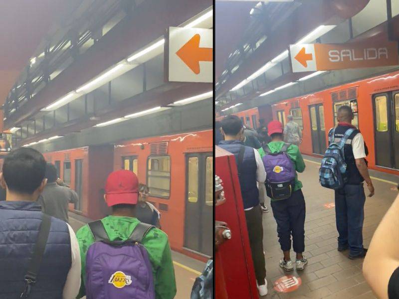 Metro Polanco reportan separación de vagones