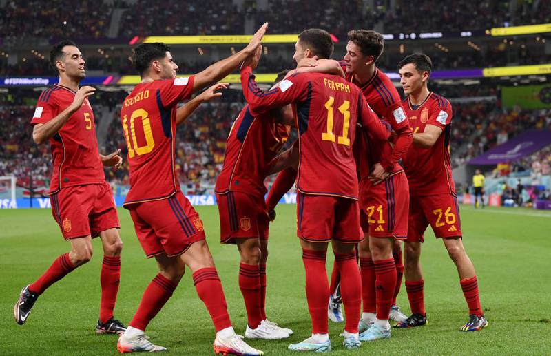 España goléo a Costa Rica en su primer juego del Mundial.