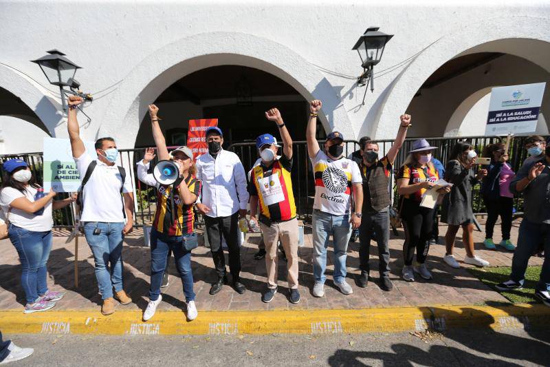Este lunes fue la segunda jornada de manifestaciones de estudiantes y académicos de la Universidad de Guadalajara.