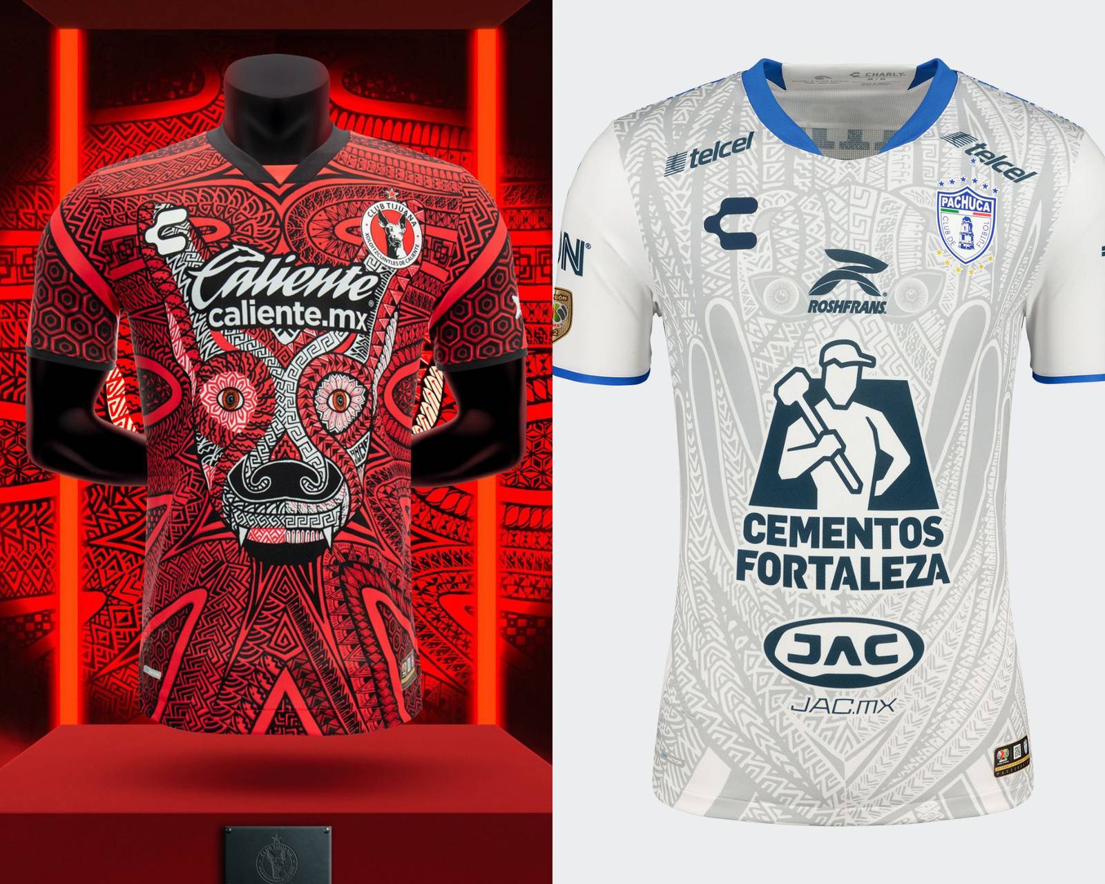 Uniformes alternativos 2023 de Atlas, Pachuca, Santos, Xolos, León y