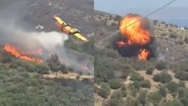 Se estrella avión mientras combatía incendios forestales en Grecia 